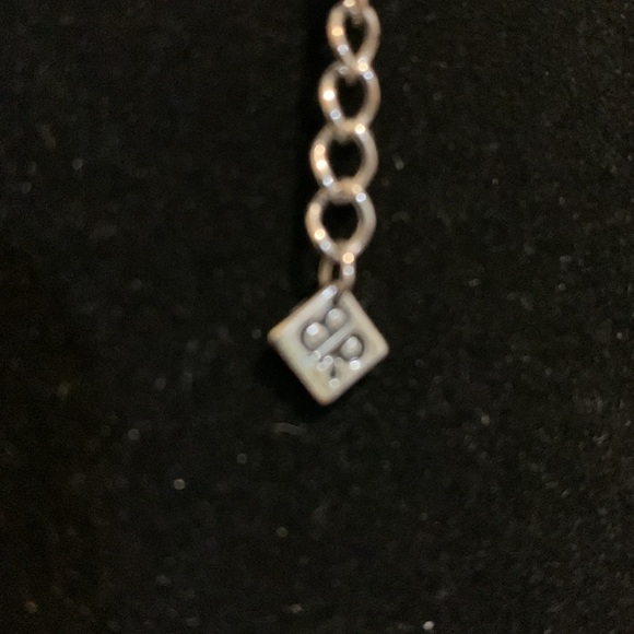 Banana Republic orange/silver beaded chain necklace - Picture 3 of 3